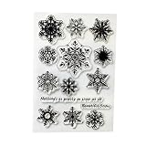 【Reutilizable y duradero】 Este hermoso sello de silicona transparente de copos de nieve se puede usar repetidamente, fácil de limpiar con agua.