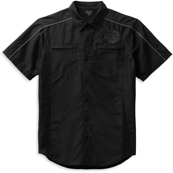 Harley-Davidson Foundation Shirt Herren Kurzarm Hemd, M : Amazon 