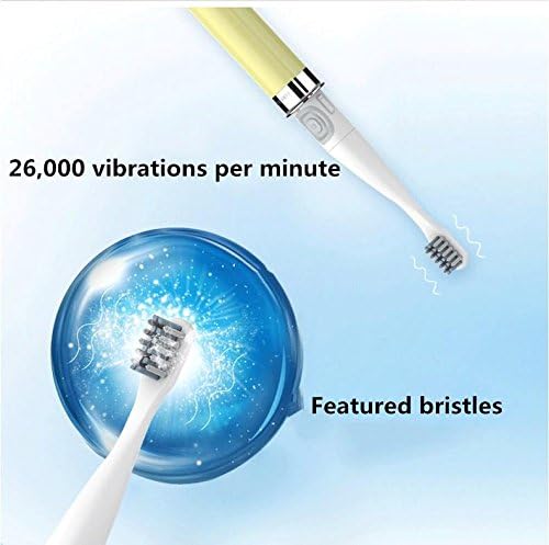 REDOI Electric toothbrush Sonic Type Portable waterproof mini brush head selected brush hair includes (host Brush head Protection Sleeve Specification Warranty card) does not contain battery , pink