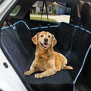 EZVOV 2020 Updated Dog Seat Cover for Back Seat, Waterproof Dog Car Seat Covers Nonslip Pet Seat Cover for Back Seat with Storage Pockets, Scratch Proof Dog Car Hammock for Cars Trucks and SUVs