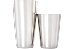 Barfly Superfly - Set di shaker da cocktail in acciaio inox spesso (530 e 793 g)