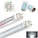 Produktbild Auralum 4x 60cm T8 G13 SMD2835 LED Leuchtstoffröhre Röhre kaltweiß (6000-6500K) 10W mit LED Starter klar Abdeckung