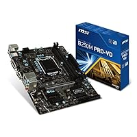 MSI B250M Pro-VD LGA 1151 DDR4 DVI,D-Sub 1x M.2 &amp; 6x USB 3.1 Gen1 MATX Mainboard
