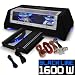 Produktbild auna Black Line 120 Car-HiFi-Set Auto Hifi Lautsprecherset Autoboxen Set 25 cm Doppel-Subwoofer mit Lichteffekt 1400 Watt Endstufe Kabelset schwarz-silber