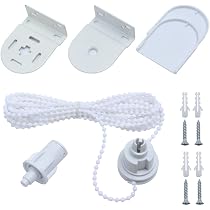 Window Blind Rope Bracket 32mm Roller Blind Brackets With Chain White - Complete Repair Kit For ...