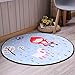 Produktbild BEAUTIFULNUHAI Für ChristmasRound Teppich Kinderzimmer Teppich Fußmatte Teppiche für Wohnzimmer Teppichboden Teppich Schlafzimmer Rutschfeste Boden Teppich Mat o, Maßgeschneiderte