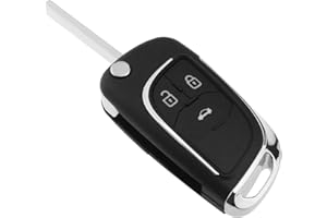 ECSiNG Auto 3 Tasten Klapp-Fernbedienung Schlüsselgehäuse Auto Klappbare Fernbedienung Schlüsselhülle Kompatibel mit Opel Astra J Insignia Mokka Fernbedienung Schlüsselgehäuse