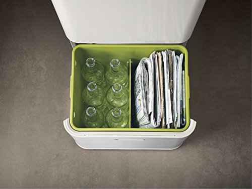 Joseph Joseph 30019 Totem Abfall-und Recycling-Systemeinheit, 48 L, Metall, 40 x 30 x 66 cm, steinfarben - 5