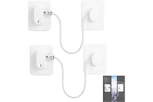 BEKKLPOU 2 Pezzi Blocca Finestre Per Bambini, Blocca Cassetti Lucchetto Frigorifero, Per Porte Finestre E Frigoriferi Cassetti Lavatrici Armadi Attenzione Alla Sicurezza Dei Bambini