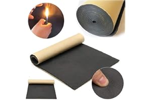 Stecto Isolamento termico e acustico per auto, in schiuma acustica, per isolamento automatico (isolamento acustico e isolamento acustico per auto), 50 x 200 cm x 6 mm, 1 rotolo