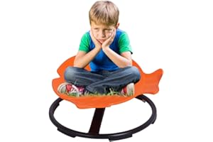 BAOBAJIU Sensory Spinning Carousel Chair for Kids 3-12 Years - Wobble Chair for Balance, Physical Therapy & Sensory Seating - Ideal Autism Toy Chair - Children's Desk Chair (Size : Sensory spinning chair oran