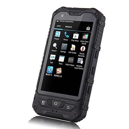 A8 smartphone Android 4 4 imperm  able IP68 Quad core et batterie 3000 mAh  Noir 