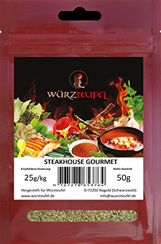 Preisvergleich Produktbild Steakhouse, Steakhaus Gourmet, Grill – Gewürz, feinstes BBQ Grillgewürz, Bratengewürz. 2 Beutel je 50g. (100g.)
