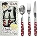 3 Piece Mini Cutlery Set - Red