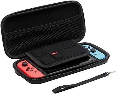 Carry Case for Nintendo Switch - Waterproof Switch Hard Pouch Travel Carry Case,EVA-material Shell Pouch Storage Bag with Zipper, Storage Pockets for Console, Joy-con, Game Card