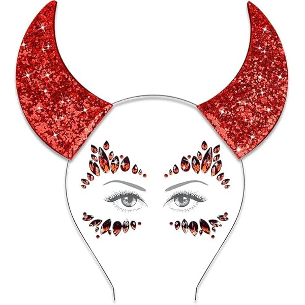 Cerchietto Halloween Diavolo Con Corna E Occhiali - Accessorio Per Feste, Carnevale E Costumi - Foto 12