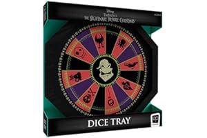 USAOPOLY The OP Games | Nightmare Before Christmas Dice Tray | Oogie Boogie Roulette Wheel Collectible Dice Tray | Dice Rolling Tray for Dice Games - RPG, D&D, Table Games | Officially Licensed Disney Gift