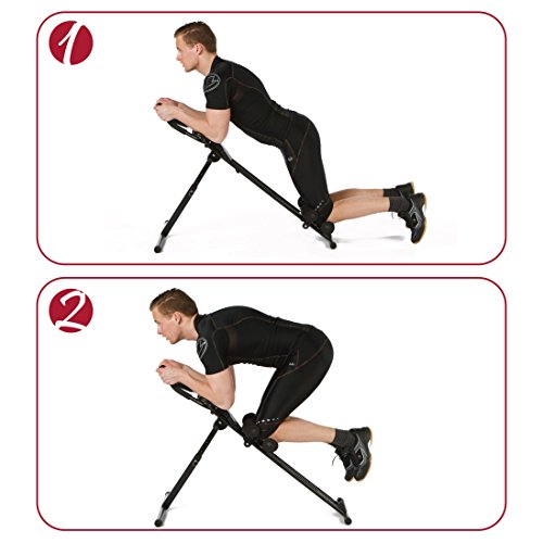 Ultrasport Bauchtrainer Ultra 150 Curved, Fitness Power AB Trainer, faltbar – multifunktionelle Bauchmuskeltrainingsstation für Muskelaufbau und Gewichtsreduktion - 5