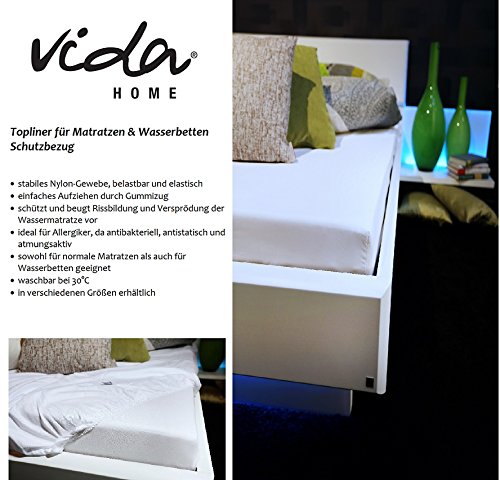 Premium Topliner Schutzbezug für Matratzen und Wasserbetten Größe 200 x 200 x 30 cm