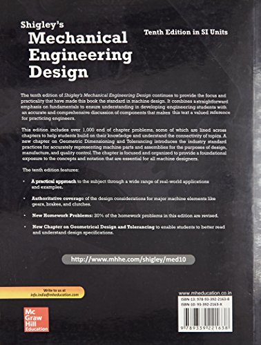 Livres Couvertures de MECH ENGINEERING DESIGN (SIE)