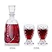 Produktbild Tumblers Crystal Whiskey Glas klar, Wein Dekanter Dauerhaft Eco-Friendly Bpa frei Wiederverwendbar Wasser EIS-Bier Wein Longdrinkgläser Set-E 850ml*1+220ml*2