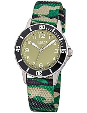 Regent Kinderuhr F938 Textil Grün