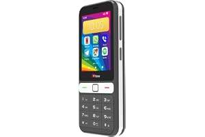 TTfone TT280 - Enkel bar telefon med Android, 2,8 tums pekskärm, tangentbord, 2 MP kamera, USB-C - lättanvänd tel
