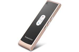 Garsent Traductor Instantaneo de Voz, Dispositivo Traductor Voz Multilingüe en Tiempo Real, Intérprete Bidireccional, Instantáneo Idiomas para Viajes Negocios