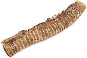GESPETFOOD 100% NATURAL Tráquea de Vacuno 30cm para Perros - 5 Unidades 500gr - Snack Natural para Perros - 100% Carne de Vaca - Encías saludables - GESPETFOOD