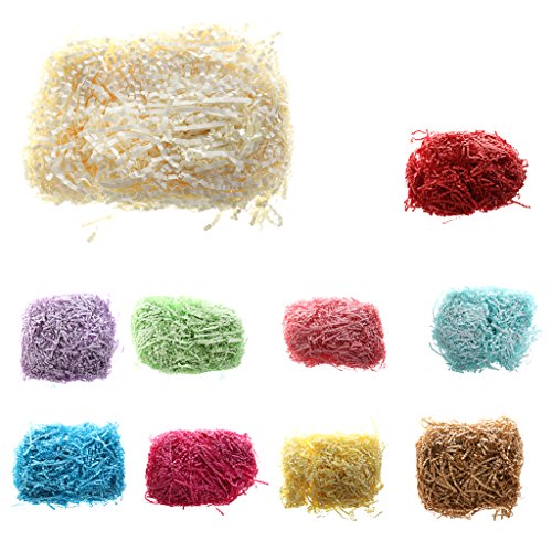 50 Gramm Geschreddert Seidenpapier Verpackung Füller Geschenk Tissue-Papier – Rot - 7