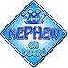 TROPHY * NEPHEW on board * non personalised novelty baby on board car window sign