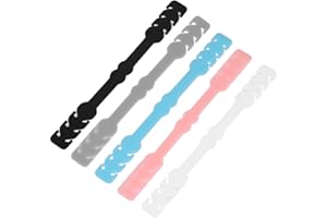 BLUELVES Extenseur, 20 Pièces Anti-dérapant Extension Crochet Protecteur D'oreille Réutilisable 3 Vitesses Réglables pour Soulager la Douleur D'oreille pour les Enfants Adultes, 5 couleurs