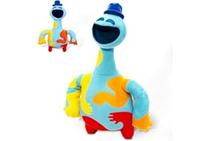 DLISHKA Smiling Critters Chapter 4 PlüSchtier,10 Zoll Weiches PlüSchtier FüR Kinder & Spielefans5 6 7 8 9 10+Alt,Niedliches Vom Spiel Inspiriertes PlüSchtier,Sammelbares Geschenk FüR Halloween (Dough-Man)