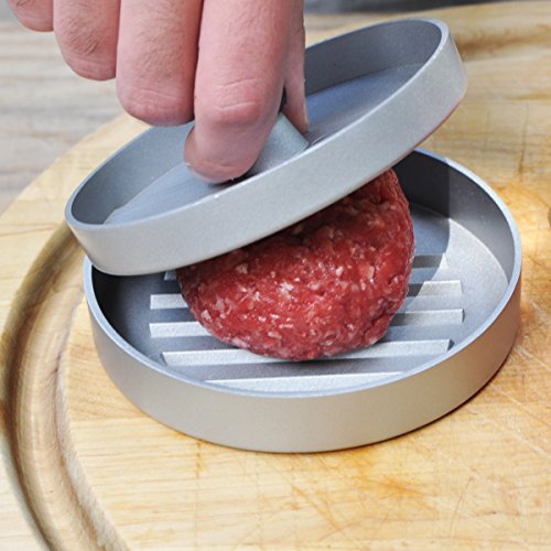 Profi Hamburgerpresse – Aluminium beschichtet – Immer perfekte Burger – 10 Jahre Garantie – Mr Grill Qualitätsprodukt - 3
