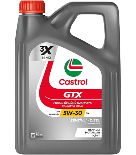 CASTROL GTX 5W-40 A3/B4 4L Motor Yağı : Amazon.com.tr: Otomotiv