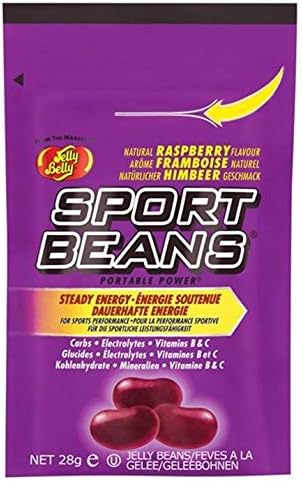 Sports Beans Jelly Belly Raspberry Flavour Sport performance Sport Bean 40 Raspberry Box of 24