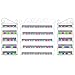 Produktbild Letech Wandregal mit 5 Metall Ablagen für Nagellack oder ätherische Öle Nagellack zur Selbstmontage Aufbewahrung Display Regal (Weiß)