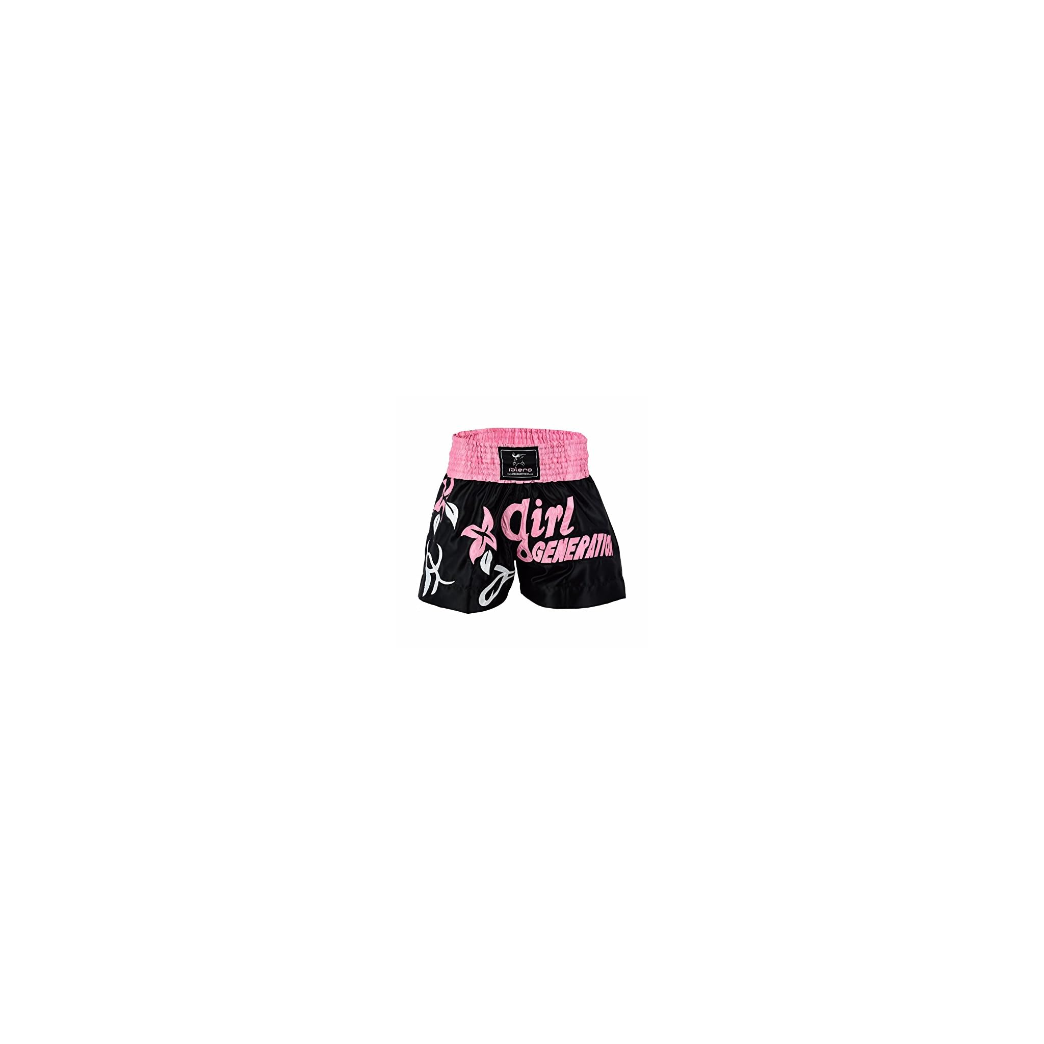 Teal Pink Leopard Muay Thai Boxing Shorts main image 1
