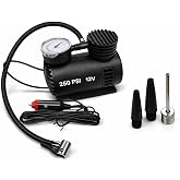 Mini Kompakt 12V Hava Kompres&ouml;r&uuml; 250 PSI Ara&ccedil; &Ccedil;akmak Girişli Taşınabilir 3m Aparatlı Lastik Pompası