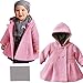 xhorizon TM FLK T175 Baby Girls Hooded Warm Wool Cotton Jacket Trench Coat Outwear
