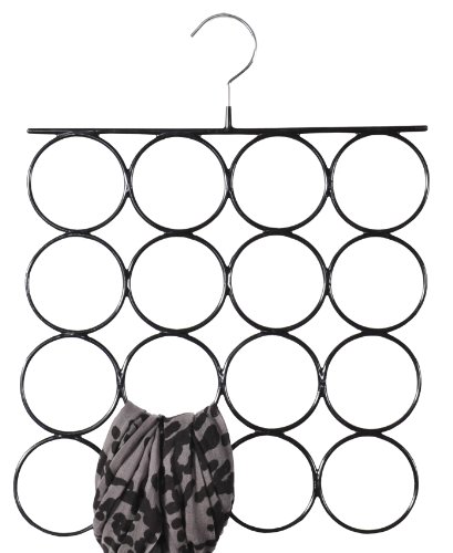 Kesper 16710 Schal- und Tuchbügel, Metall, Maße: 36 x 47 cm, Ringe ø 8.5 cm