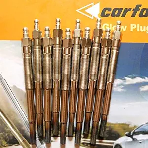 Carfar 10X Diesel Glow Plug, Excavator 3300 3304, 9H4577, 3S5160, 1P4324 Pack Of 10 Plugs