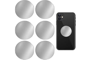 Magnetiska mobiltelefonmonteringsplattor, självhäftande – 6 stycken metallplattor för mobiltelefonhållare, bilmagnet, magnete