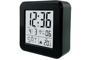 ‎JOMPARIS jomparis Digitaler Funk Wecker Uhr mit Nachtlicht-Wecker mit Temperaturanzeige Datum Snooze für Wohnzimmer,Büro,Schlafzimmer,Kinderzimmer