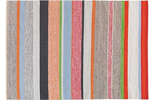 Preisvergleich Produktbild Habitat Coates Mehrfarbige Streifen Baumwolle Teppich - 140x200cm.