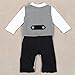 Etosell Newborn Infant Boys BowTie Jumpsuit Clothes Gentleman Pant Suit One-piece 0-18M (90/6-12Months)