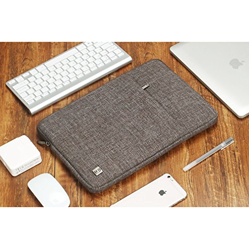 DOMISO 15 6 zoll Laptop H  lle Etui Notebook Tasche Abdeckung f  r 15 6  Notebook Computer   15 6  Dell Inspiron 15   15 6  Lenovo IdeaPad 310  Braun 