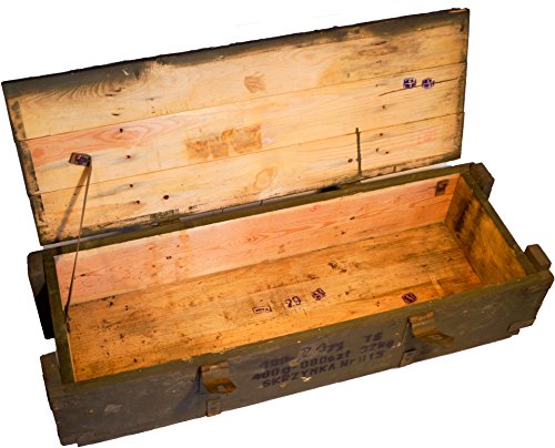 Munititionskiste lang 109 Wandstärke über 1 cm Maße ca 95x32x26cm Innen ca 85x28x15cm Aufbewahrung Militärkiste Munitionsbox Holzkiste Holzbox Weinkiste Apfelkiste Shabby Vintage - 2