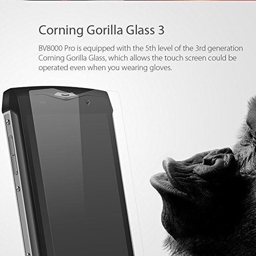 Blackview BV8000 Pro 4G Smartphone, Android 7.0 MTK6757 Octa Core 2.3GHz 6GB RAM 64GB ROM, Doppia SIM con 5.0 pollici FHD Schermo, Telefono Cellulare Impermeabile IP68/Antiurto/Antipolvere, Argento