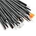 Glow Professional 25 piece Nail Art Brushes and Dotting Tools Set; Black